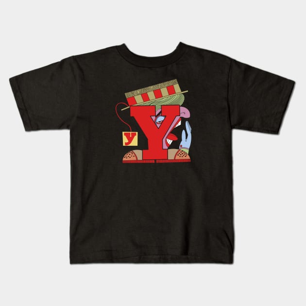 The Letter People: Mr. Y Kids T-Shirt by Third Quarter Run